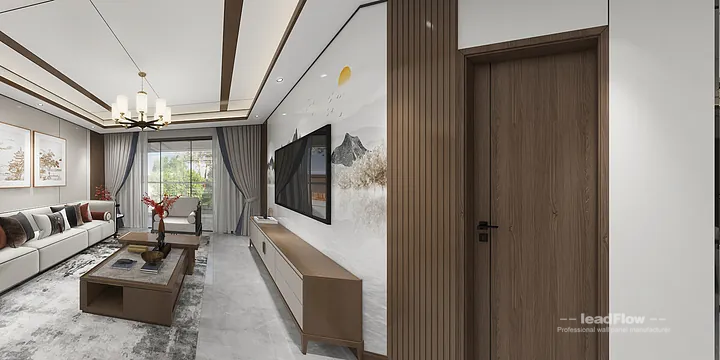 Contemporary Apartment in Hangzhou Featuring WPC Wall Panel in Shangcheng District, Hangzhou, China - photo 5