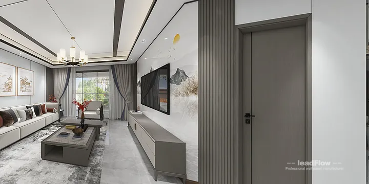 Contemporary Apartment in Hangzhou Featuring WPC Wall Panel in Shangcheng District, Hangzhou, China - photo 7