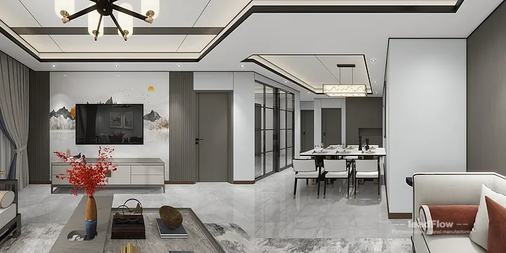 Contemporary Apartment in Hangzhou Featuring WPC Wall Panel in Shangcheng District, Hangzhou, China - photo 8