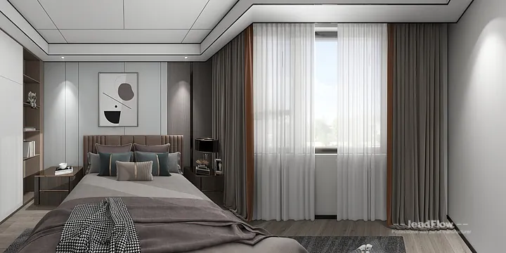 WPC Interior Panel Transformation: Hangzhou Apartment with Study Walls in Shangcheng District, Hangzhou, China - photo 10