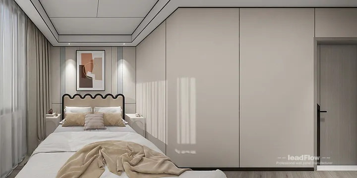 WPC Interior Panel Transformation: Hangzhou Apartment with Study Walls in Shangcheng District, Hangzhou, China - photo 5