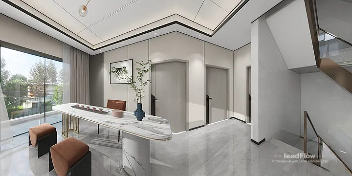 WPC Interior Panel Transformation: Hangzhou Apartment with Study Walls in Shangcheng District, Hangzhou, China - photo 7