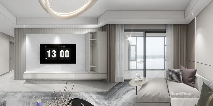 WPC Wall Cladding Apartment Inspiration in Nanchang &mdash; Elegant Design in Donghu District, Nanchang, China