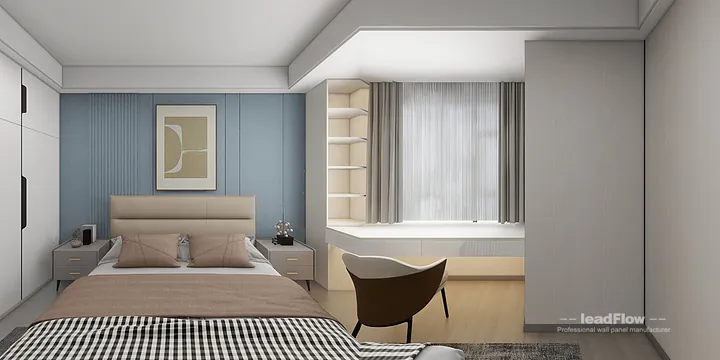 WPC Wall Cladding Apartment Inspiration in Nanchang &mdash; Elegant Design in Donghu District, Nanchang, China - photo 1