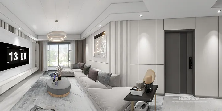 WPC Wall Cladding Apartment Inspiration in Nanchang &mdash; Elegant Design in Donghu District, Nanchang, China - photo 13