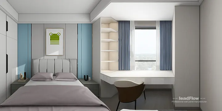 WPC Wall Cladding Apartment Inspiration in Nanchang &mdash; Elegant Design in Donghu District, Nanchang, China - photo 17