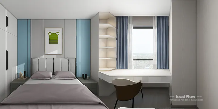 WPC Wall Cladding Apartment Inspiration in Nanchang &mdash; Elegant Design in Donghu District, Nanchang, China - photo 18