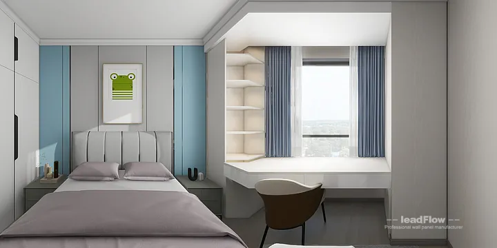 WPC Wall Cladding Apartment Inspiration in Nanchang &mdash; Elegant Design in Donghu District, Nanchang, China - photo 19