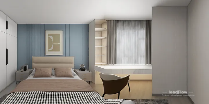 WPC Wall Cladding Apartment Inspiration in Nanchang &mdash; Elegant Design in Donghu District, Nanchang, China - photo 2