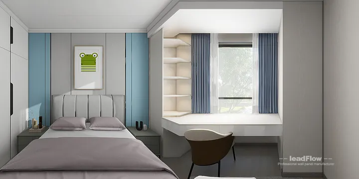 WPC Wall Cladding Apartment Inspiration in Nanchang &mdash; Elegant Design in Donghu District, Nanchang, China - photo 20