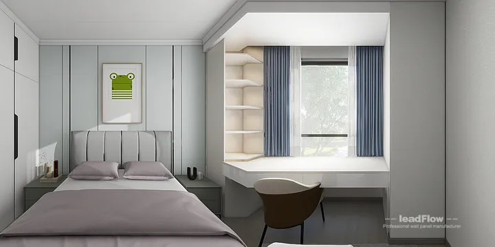 WPC Wall Cladding Apartment Inspiration in Nanchang &mdash; Elegant Design in Donghu District, Nanchang, China - photo 21