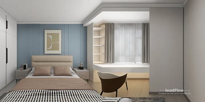 WPC Wall Cladding Apartment Inspiration in Nanchang &mdash; Elegant Design in Donghu District, Nanchang, China - photo 3