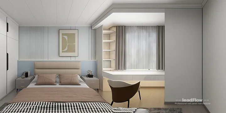 WPC Wall Cladding Apartment Inspiration in Nanchang &mdash; Elegant Design in Donghu District, Nanchang, China - photo 5