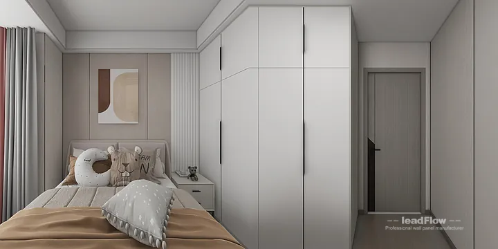 WPC Wall Cladding Apartment Inspiration in Nanchang &mdash; Elegant Design in Donghu District, Nanchang, China - photo 6