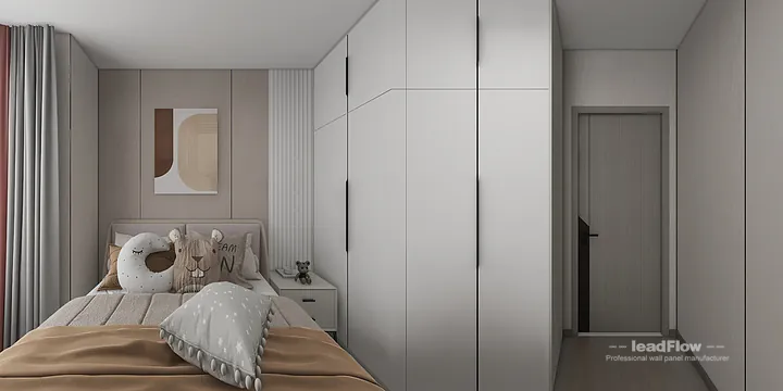 WPC Wall Cladding Apartment Inspiration in Nanchang &mdash; Elegant Design in Donghu District, Nanchang, China - photo 7