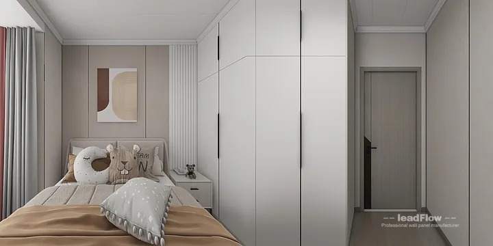 WPC Wall Cladding Apartment Inspiration in Nanchang &mdash; Elegant Design in Donghu District, Nanchang, China - photo 9
