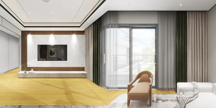 WPC Interior Panel Apartment Design in Hangzhou | Stylish Interior in Shangcheng District, Hangzhou, China - photo 19