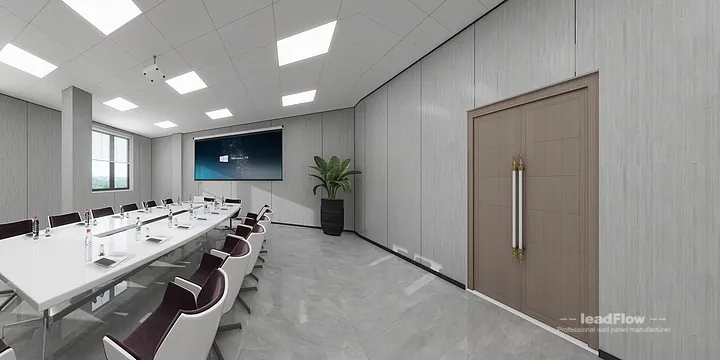 Hangzhou Commercial Space Featuring WPC Cladding | foyer Walls in Shangcheng District, Hangzhou, China - photo 2