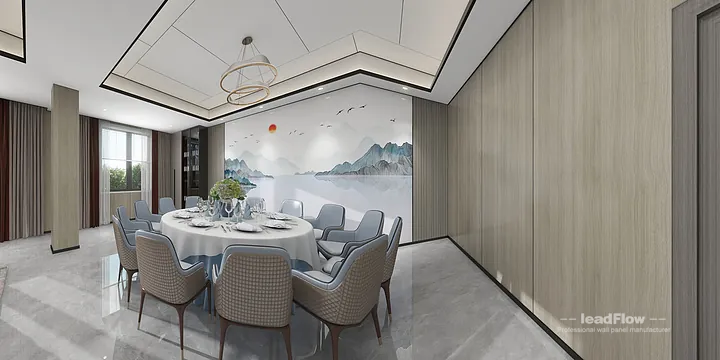 Hangzhou Commercial Space Featuring WPC Cladding | foyer Walls in Shangcheng District, Hangzhou, China - photo 49