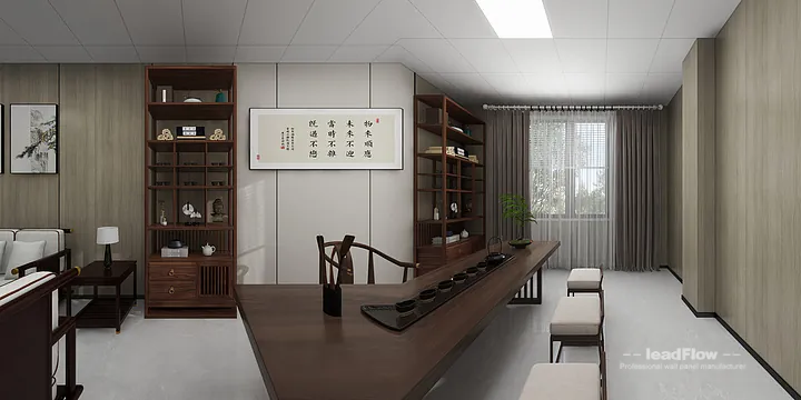 Hangzhou Commercial Space Featuring WPC Cladding | foyer Walls in Shangcheng District, Hangzhou, China - photo 9