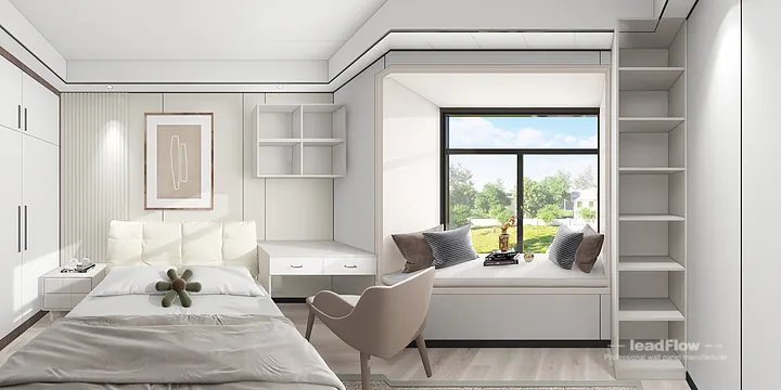 WPC Wall Panel Apartment Case Study in Hangzhou | Warm Living-Dining Room in Shangcheng District, Hangzhou, China - photo 13