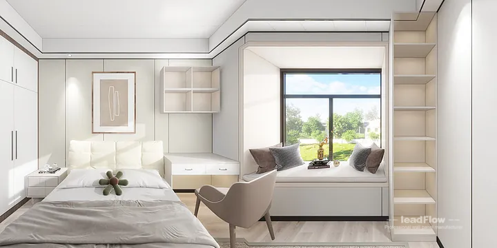 WPC Wall Panel Apartment Case Study in Hangzhou | Warm Living-Dining Room in Shangcheng District, Hangzhou, China - photo 14