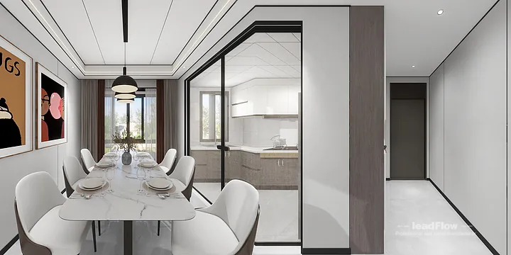 WPC Wall Panel Apartment Case Study in Hangzhou | Warm Living-Dining Room in Shangcheng District, Hangzhou, China - photo 7
