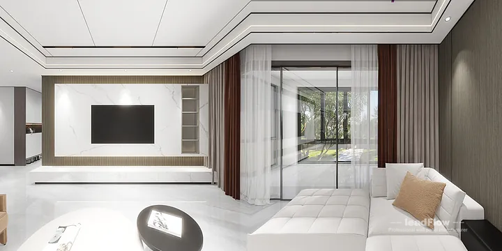 WPC Wall Panel Apartment Case Study in Hangzhou | Warm Living-Dining Room in Shangcheng District, Hangzhou, China - photo 8
