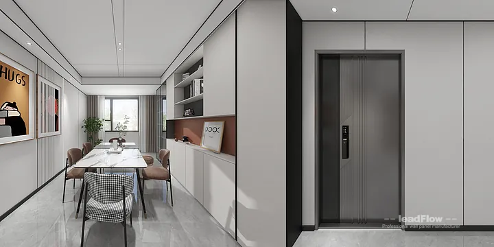 WPC Cladding Apartment Case Study in Hangzhou | Modern bedroom1 in Shangcheng District, Hangzhou, China - photo 5