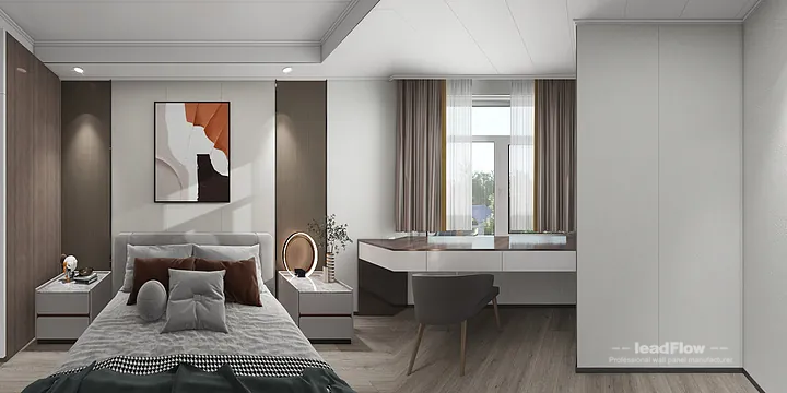 Hangzhou Apartment Featuring WPC Cladding | Living-Dining Room Walls in Shangcheng District, Hangzhou, China - photo 1