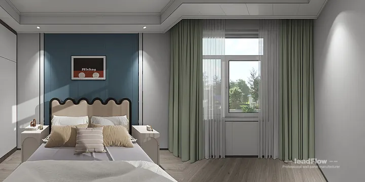 Hangzhou Apartment Featuring WPC Cladding | Living-Dining Room Walls in Shangcheng District, Hangzhou, China - photo 5