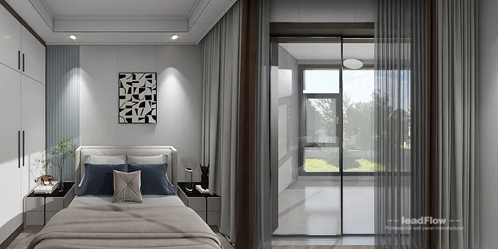 Hangzhou Apartment Featuring WPC Cladding | Living-Dining Room Walls in Shangcheng District, Hangzhou, China - photo 6