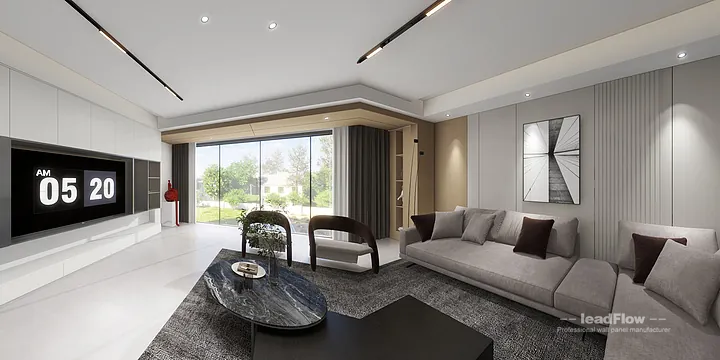 Contemporary Villa Interior in Hangzhou using WPC Cladding in Shangcheng District, Hangzhou, China