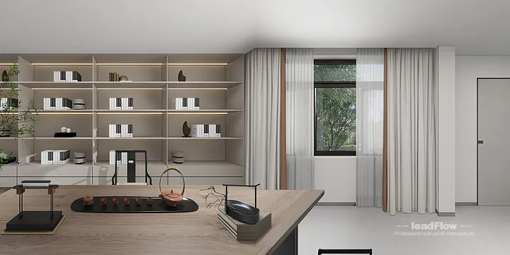 Contemporary Villa Interior in Hangzhou using WPC Cladding in Shangcheng District, Hangzhou, China - photo 19