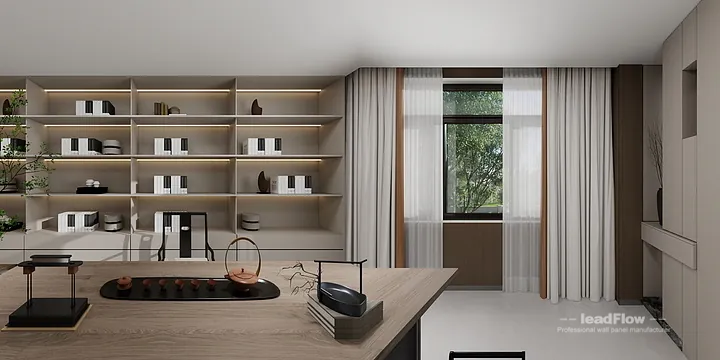 Contemporary Villa Interior in Hangzhou using WPC Cladding in Shangcheng District, Hangzhou, China - photo 21