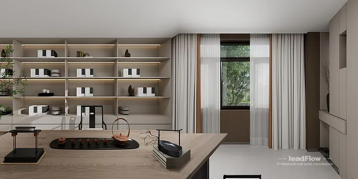 Contemporary Villa Interior in Hangzhou using WPC Cladding in Shangcheng District, Hangzhou, China - photo 22
