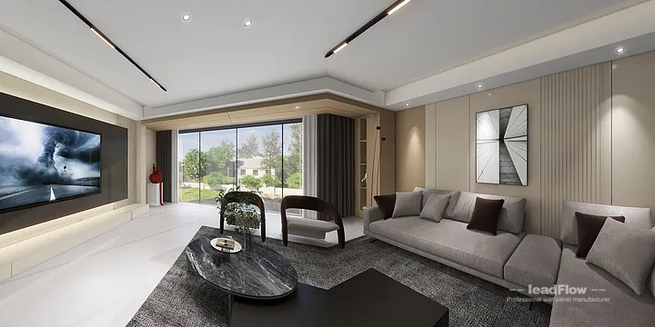 Contemporary Villa Interior in Hangzhou using WPC Cladding in Shangcheng District, Hangzhou, China - photo 25