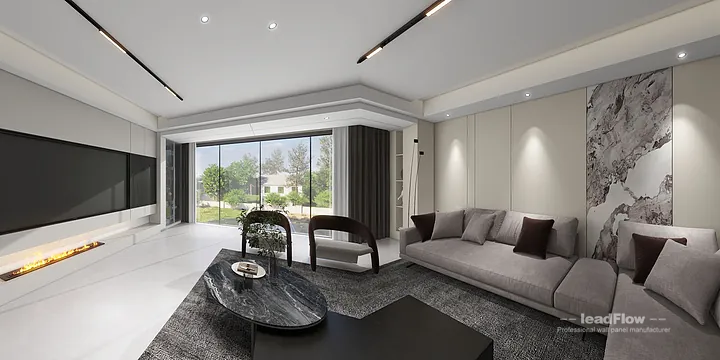 Contemporary Villa Interior in Hangzhou using WPC Cladding in Shangcheng District, Hangzhou, China - photo 30