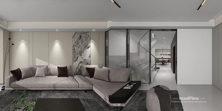Contemporary Villa Interior in Hangzhou using WPC Cladding in Shangcheng District, Hangzhou, China - photo 33