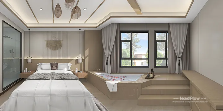 Hangzhou Hotel Renovation with WPC Interior Panel | single room Idea in Shangcheng District, Hangzhou, China - photo 10