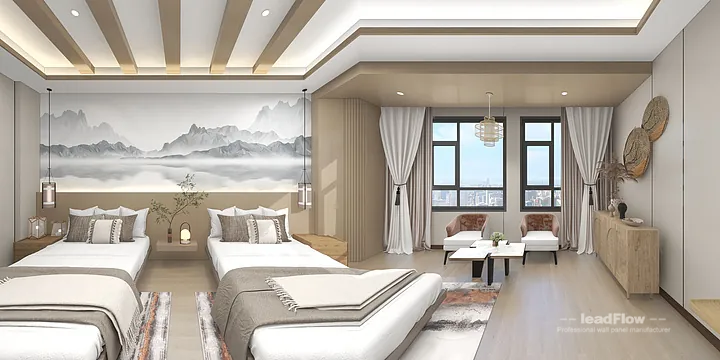 Hangzhou Hotel Renovation with WPC Interior Panel | single room Idea in Shangcheng District, Hangzhou, China - photo 13