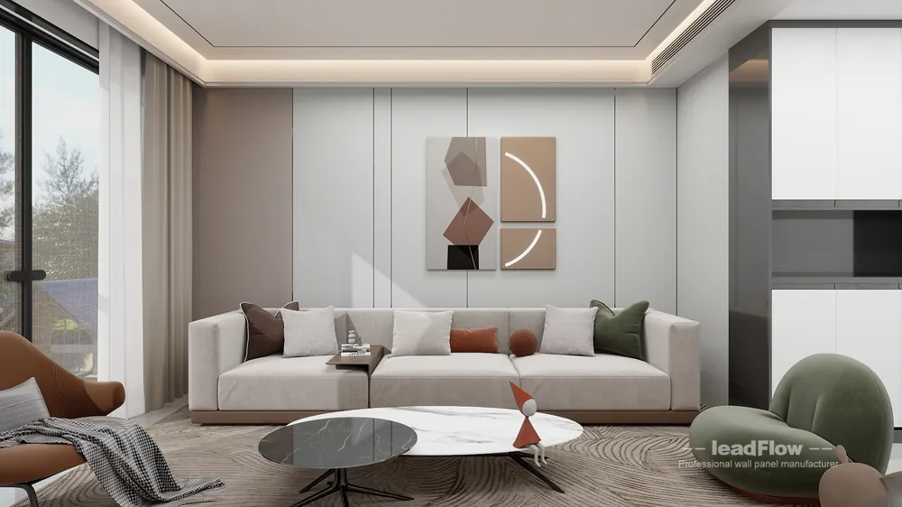WPC Cladding Interior Project Design in Hangzhou | Modern Interior in Shangcheng District, Hangzhou, China - photo 1