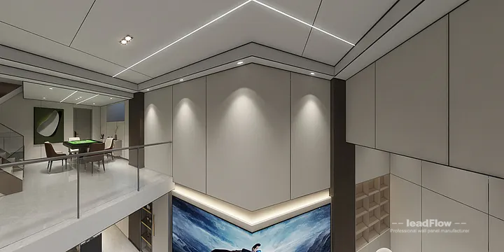 Hangzhou Interior Project Featuring WPC Interior Panel | media room Walls in Shangcheng District, Hangzhou, China - photo 1