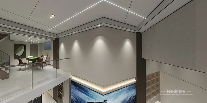 Hangzhou Interior Project Featuring WPC Interior Panel | media room Walls in Shangcheng District, Hangzhou, China - photo 2