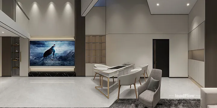 Hangzhou Interior Project Featuring WPC Interior Panel | media room Walls in Shangcheng District, Hangzhou, China - photo 6