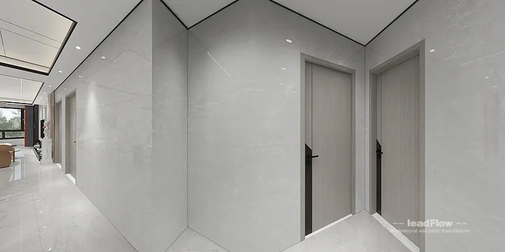 Hangzhou Apartment Featuring WPC Wall Panel | guest bedroom Walls in Shangcheng District, Hangzhou, China - photo 6
