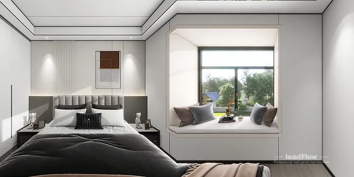 Contemporary WPC Cladding Project: Hangzhou Apartment Interior in Shangcheng District, Hangzhou, China - photo 1