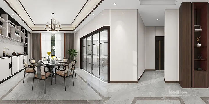 Elegant Villa Interior in Hangzhou using WPC Interior Panel in Shangcheng District, Hangzhou, China - photo 11