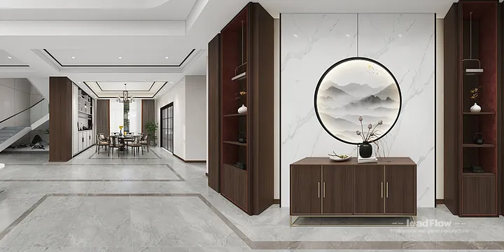 Elegant Villa Interior in Hangzhou using WPC Interior Panel in Shangcheng District, Hangzhou, China - photo 12