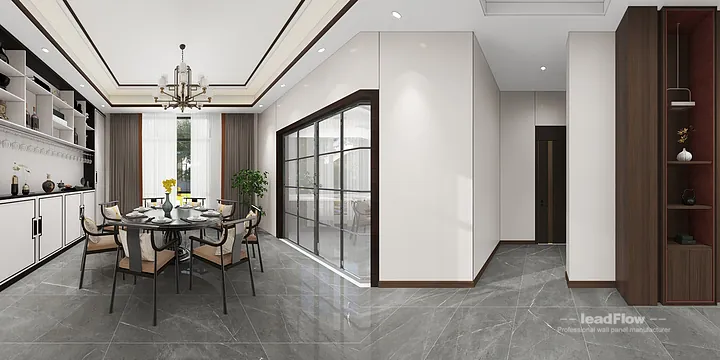 Elegant Villa Interior in Hangzhou using WPC Interior Panel in Shangcheng District, Hangzhou, China - photo 17